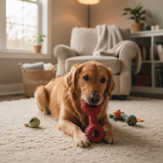 Red Chew Toy Lifestyle Shot
