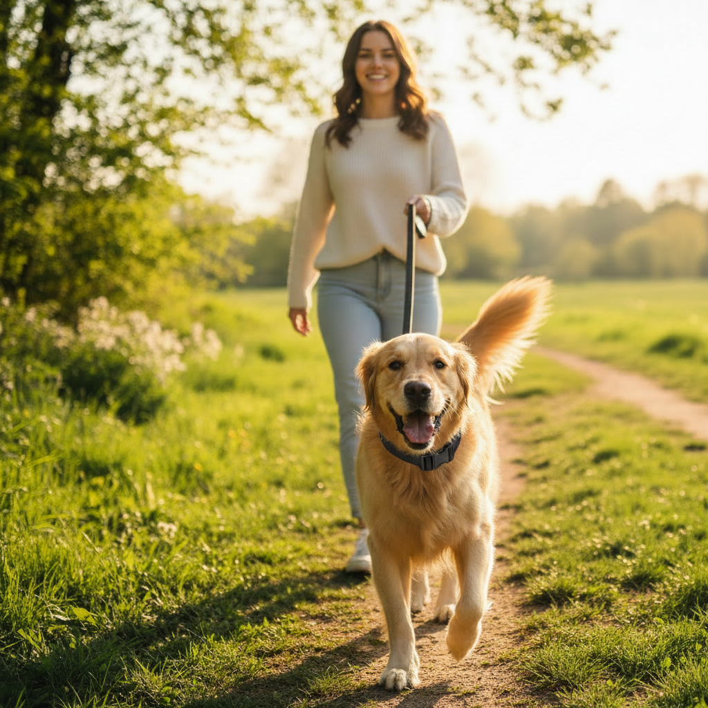 Black Pet Collar - Lifestyle