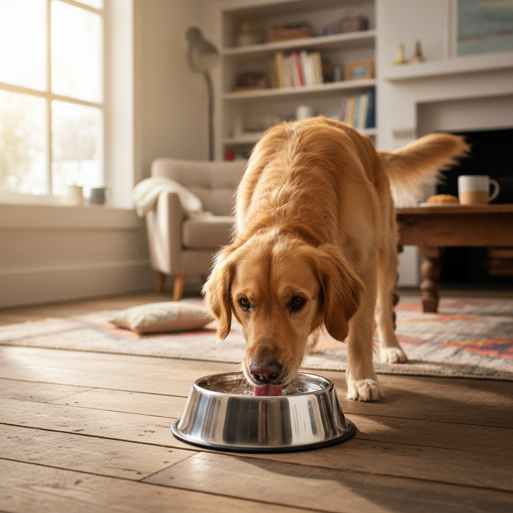 Pet Water Bowl - Silver Lifestyle